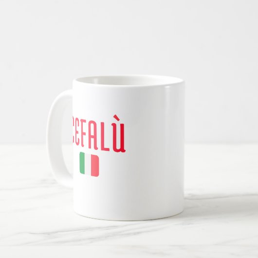Cefalù Italië Koffiemok (Voorkant links)