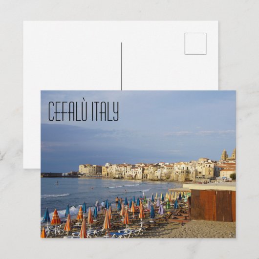 Cefalù Italy Briefkaart (Voorkant / Achterkant)
