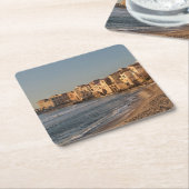 Cefalu, kustplaats Sicilië Kartonnen Onderzetters (Schuin)