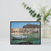 Cefalu kuststad Sicilië Briefkaart (Staand voorkant)