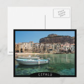 Cefalu kuststad Sicilië Briefkaart (Voorkant / Achterkant)