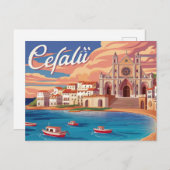 Cefalu, Sicilië, Italië Briefkaart (Voorkant / Achterkant)