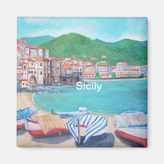 Cefalu, Sicilië magneet (Voorkant)