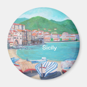 Cefalu, Sicilië Magnet