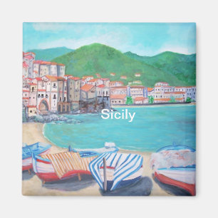 Cefalu, Sicilië Magnet