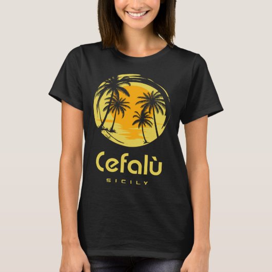 Cefalù Sicily T-shirt (Voorkant)