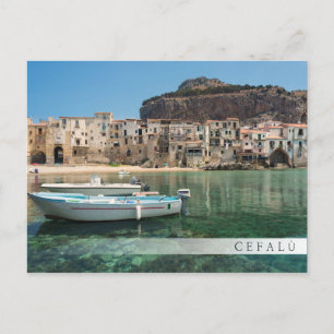 Cefalu town in Sicily Briefkaart