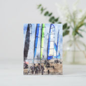 Cefn Sidan Blokart Racingwedstrijd Briefkaart (Staand voorkant)