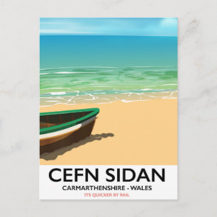 Cefn Sidan, Carmarthenshire Wales oude spoorwegen Briefkaart