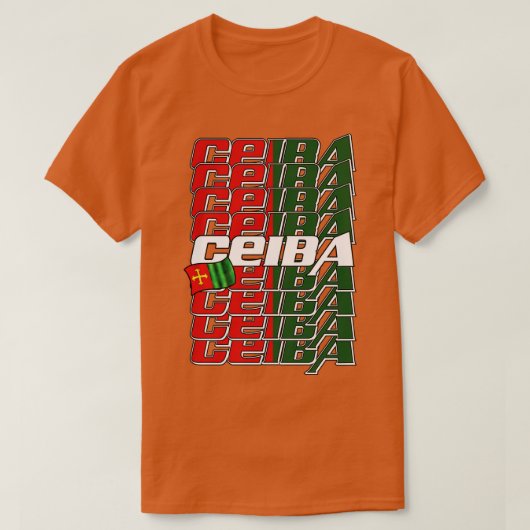 Ceiba Cascade tekst 1 T-shirt (Design voorkant)