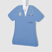 Ceil Blue persoonlijke medische scrubs novelty Ornament (voorkant)