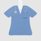 Ceil Blue persoonlijke medische scrubs novelty Ornament (achterkant)