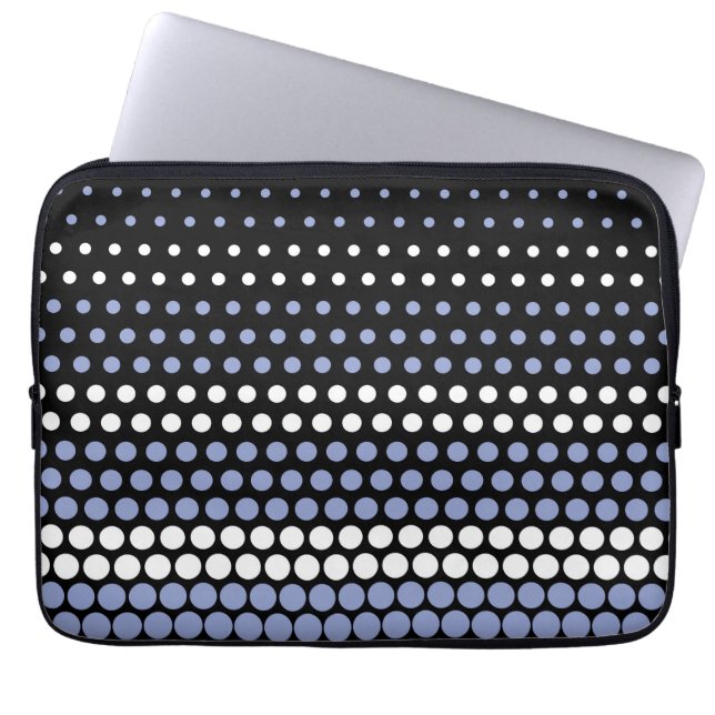 Ceil en White Polka Dot Laptop Sleeve (Voorkant)