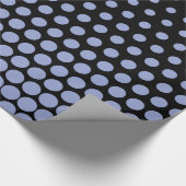 Ceil Polka Dot Modern Black Cadeaupapier (Hoek)