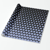 Ceil Polka Dot Modern Black Cadeaupapier (Uitgerold)