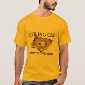 Ceiling Cat kijkt naar je. T-shirt