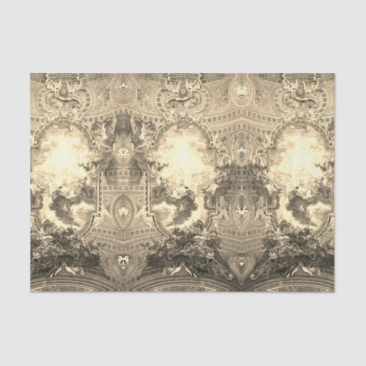 Ceiling Chiesa del Gesù – Battista Gaulli – gold Tissuepapier (Voorkant)