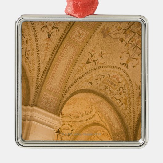 Ceiling Detail, Boston Public Library, Copley Metalen Ornament (Voorkant)