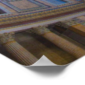 Ceiling of the Pantheon in Rome, Italy. Poster (Hoek)