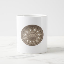 Ceiling Rosette with LED Uplighting Grote Koffiekop