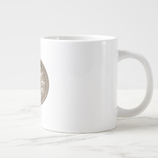 Ceiling Rosette with LED Uplighting Grote Koffiekop (Rechts)