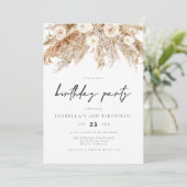 CEIRA Bohemian Desert Pampas Gras Verjaardagsfeest Kaart (Staand voorkant)