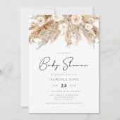CEIRA Bohemian Desert Pampas Grass Baby shower Kaart (Voorkant)