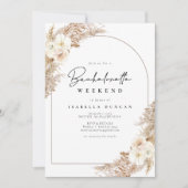 CEIRA Bohemian Pampas Grass Bachelorette Weekend Kaart (Voorkant)