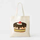 Cek en aardbei tote bag (Voorkant)