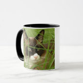 Cek in het gras - Gepersonaliseerd Mok (Voorkant links)