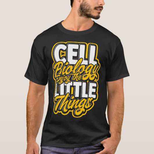 Cel Biologie Geniet van de kleine dingen Moleculai T-shirt (Voorkant)