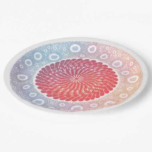 Cel-ebrerende beenmergtransplantatie papieren bordje (Gekanteld)