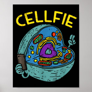 Cel Fie Grappige Wetenschap Biologie Lerares  Poster