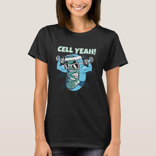Cel Ja Bacteriën Bioloog T-shirt (Voorkant)