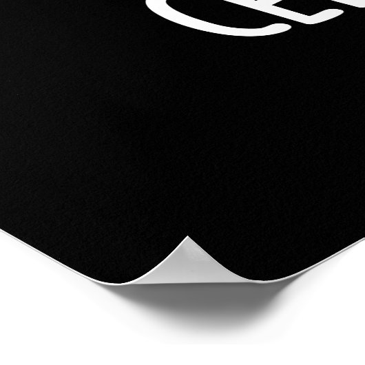 Cel-lery Phone Funny Celery Veggie Pun Dark BG Poster (Hoek)