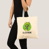 Cel-lery Phone Funny Celery Veggie Pun Tote Bag (Voorkant (product))
