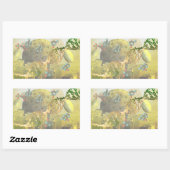 Cel met DNA-stickers Rechthoekige Sticker (Vel)