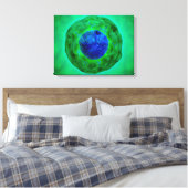 Cel-nucleus met chromosoom 1 canvas afdruk (Insitu (Slaapkamer))