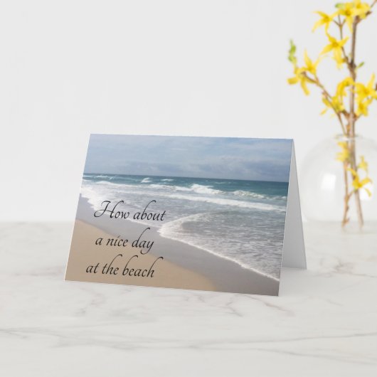 CEL ONS JUBILEUM OP DE BEACH-KAART KAART (Gele Bloem)