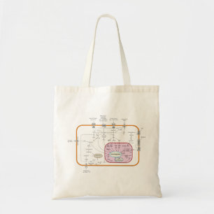 Cel-signaaltransductieschema Tote Bag