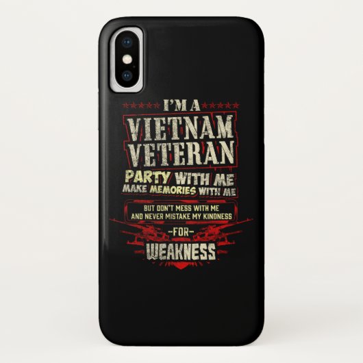 Cel-telefooncel-case Ik ben een Vietnam-veteraan Case-Mate iPhone Case (Achterkant)