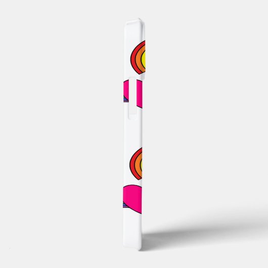 Cel-telefoondraagtas met regenbogen en warmroze ha Case-Mate iPhone case (Achterkant / Rechts)