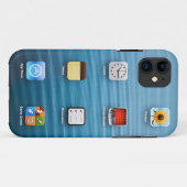 Cel-telefoonpictogrammen Case-Mate iPhone Case (Achterkant (horizontaal))