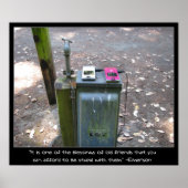 Cel Telefoons opladen Poster (Voorkant)