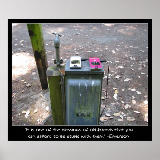 Cel Telefoons opladen Poster (Voorkant)