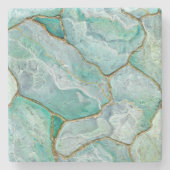 CELADAON Green, Jade, Mint Stone Onderzetter (Voorkant)