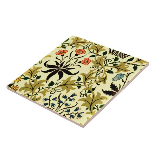 Celadine,  William Morris patroon, Tegeltje (Zijkant)
