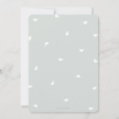 Celadon Afternoon Tea Bridal/Trouwdouche Kaart (Achterkant)