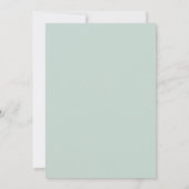Celadon Boter Bloemblaadje Trouw Kaart (Achterkant)