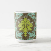  Celadon en Aqua Damask Koffiemok (Center)